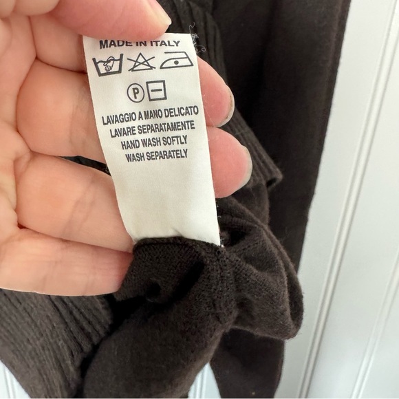 Vestimenta Sweater 42 Women Brown Pullover Merino Wool Cozy Fall - Picture 6 of 8